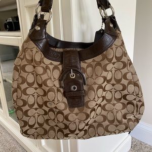 Large Coach C Logo Handbag